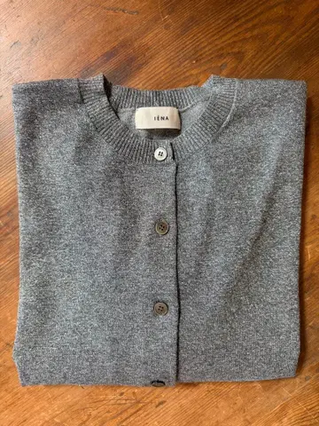 IENA LEVITA 크루 가디건 실버 used