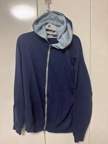 JOHN SMEDLEY XL 집업 후드티 네이비