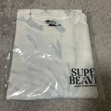 SUPERBEAVER 슈퍼 비버 타이다이 롱 T 화이트 M 사이즈