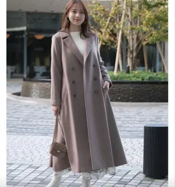 새상품 Mystrada 백 볼륨 코트 38 종아리 기장