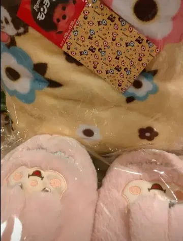 몽치치 침탄 복슬복슬 룸슈즈 몽치치 담요