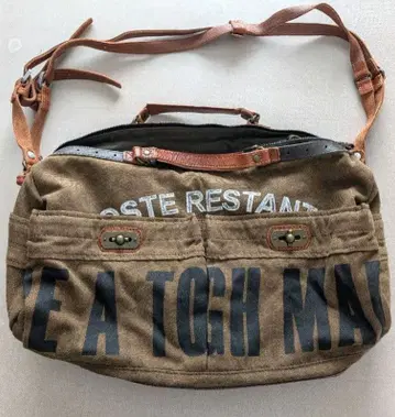 [ 타후진스미스 ] 레어 보스턴 백 USED 가공 밀리터리 vintage