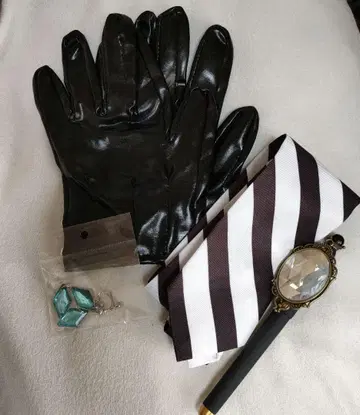 옥타비넬 마법 펜 장갑 넥타이 귀찌 세트