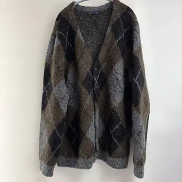 GAP 아가일 가디건 XL 카와시마 타카히로 알파카