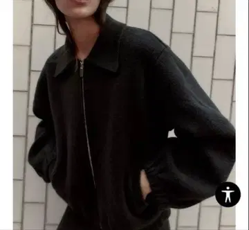 집업 니트 봄버 자켓