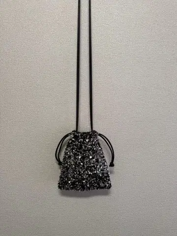 라메 믹스 복조리형 숄더백