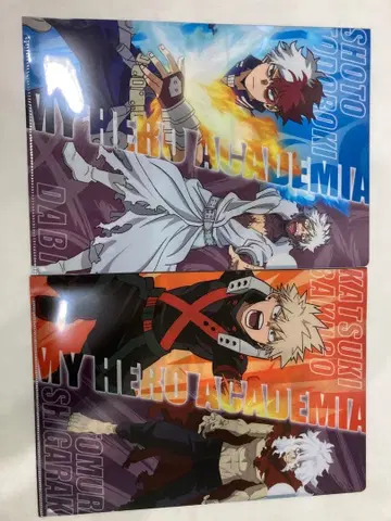 나의 히어로 아카데미아 클리어 파일 2장 세트 바쿠고 토도로키 히로아카