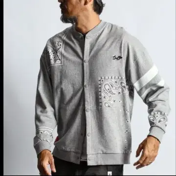 정가 16500엔 다퍼 별주 엘리펀트 브랜드 페이즐리 무늬 가디건 L