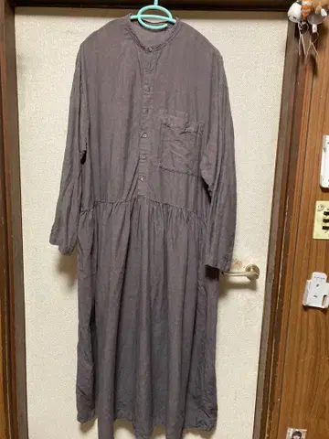 네스트로브 오미 사라시 절개 원피스 (그레이)