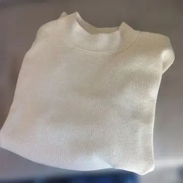 UNIQLO U 모크넥 스웨터 M 크림색