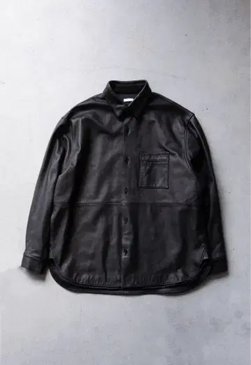 24AW Blanc YM 레더 와이드 셔츠 가죽 셔츠