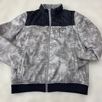 캘러웨이 2way 패딩 자켓 그레이 카모플라쥬