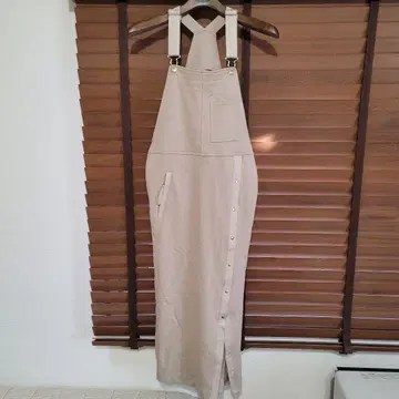 베이지 살로펫 오버롤