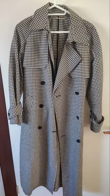 Mila Owen 체크 무늬 트렌치코트