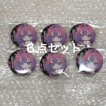 6점 키키라라 비비 캔뱃지 미니 캐릭터 FLOW GLOW 가라오케노테츠진