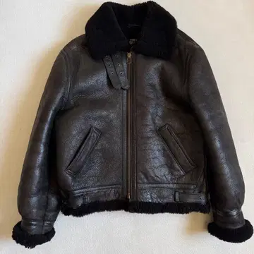 Schott B-3 플라이트 자켓 양가죽 블랙 40