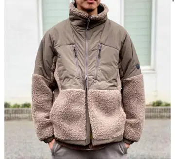 lantern 밀리터리 보아 플리스 블루종 베이지 L