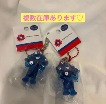 [ 즉시 발송 ] 간사이 만박 미야쿠미야쿠 키링 2개 세트 블루 글리터