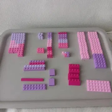 LEGO 핑크와 보라색 블록 세트