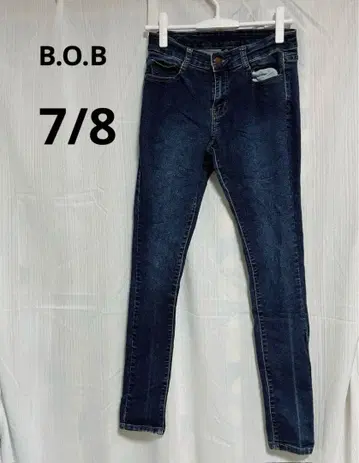 새상품급 B.O.B 스키니 데님 여성용 스트레치 블루