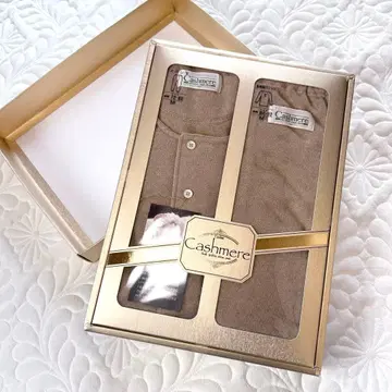 새상품 캐시미어 룸웨어 셋업 베이지 남성용 M 일본제