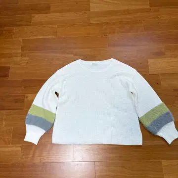 VICKY 컬러 블록 긴팔 니트