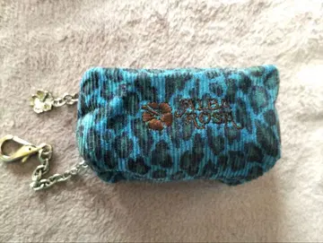 미사용 새상품 초레어품 ALBA ROSA 레오파드 무늬 코인 미니 파우치