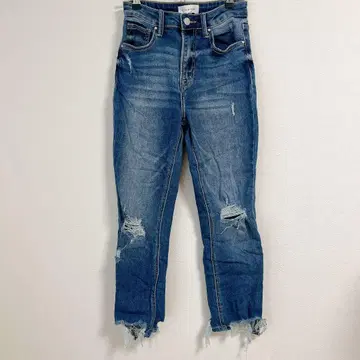 RISEN JEANS 스키니 데님 3/26 [ S ] 블루 데님
