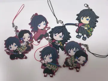 토미오카 기유 코쵸우 시노부 귀멸의 칼날 러버 스트랩