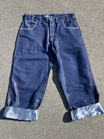 초레어 Eminem 자수 로고 다크 블루 데님