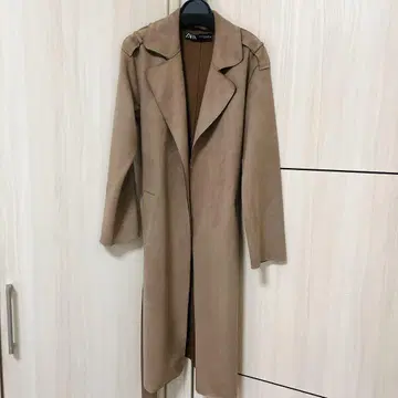 ZARA 트렌치코트 스웨이드 코트 아우터