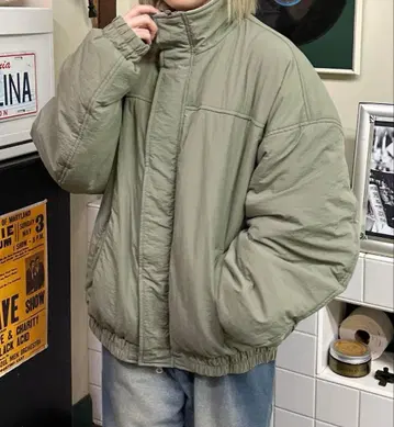 apres jour mignon 충전솜 패딩 블루종