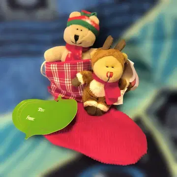 스타벅스 크리스마스 미니 베어리스타와 루돌프 세트