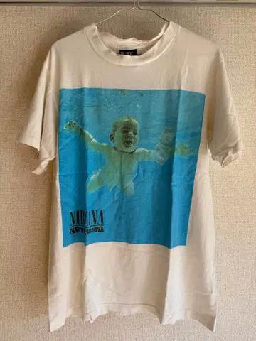 빈티지 90s NIRVANA NEVERMIND T셔츠 giant L