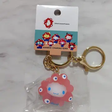 시나몬 산리오 미야쿠미야쿠 클리어 컬러 마스코트 키링