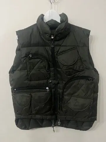 VAN 다운 베스트 카키 택티컬 베스트 페더