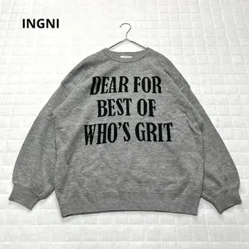 [잉그] 트레이닝복 맨투맨 긴팔 루즈핏 오버 둥근 카라 그레이 M