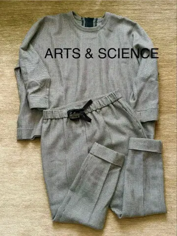 새상품급 ARTS & SCIENCE 예술과 과학 체크 무늬 셋업