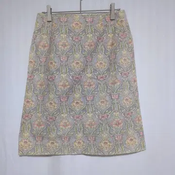 탈봇 [ 미국제 ] 꽃무늬 타이트 스커트 무릎 기장 백슬릿 사이즈 4