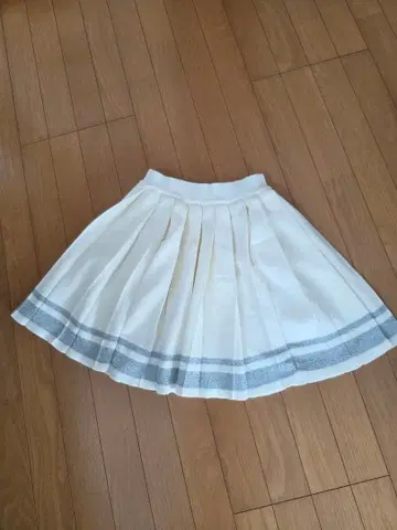 W CLOSET 화이트칼라 플리츠 스커트 프리 사이즈