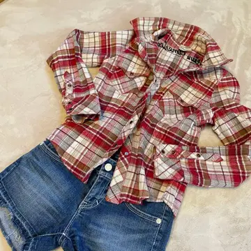 체크 셔츠 y2k 헤이세이 갸루 그런지 맥브링 00s