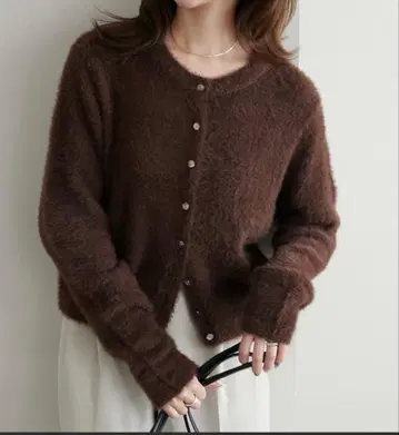 DISCOAT 브라운 가디건 F 사이즈