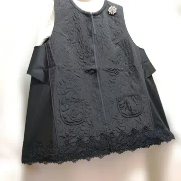 블랙 퀼팅 베스트 사이즈 44