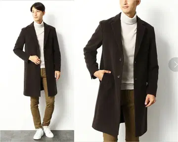 COMME CA COMMUNE 캐시미어 블렌드 체스터 코트 새상품