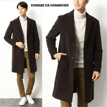 COMME CA COMMUNE 캐시미어 블렌드 체스터 코트 새상품