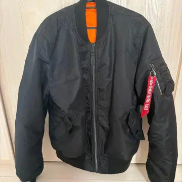 MA-1 플라이트 자켓 블랙 리버서블