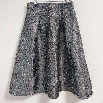 바나나 플레어 스커트 [ L ] 블랙 계열 반짝반짝 크리스마스 별 스타