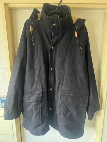 L.L.Bean 울 혼방 후드 부착 더플 코트