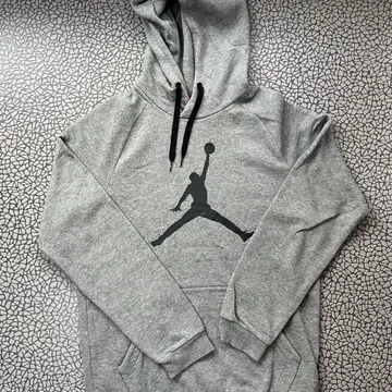 Jordan 그레이 후드 부착 후드티 농구