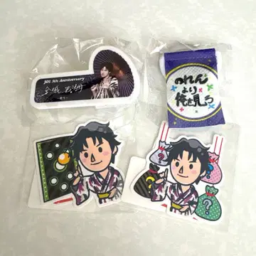 JO1 축제 킨죠 스카이 명찰, 미니 태피스트리, 스티커 세트 2종
